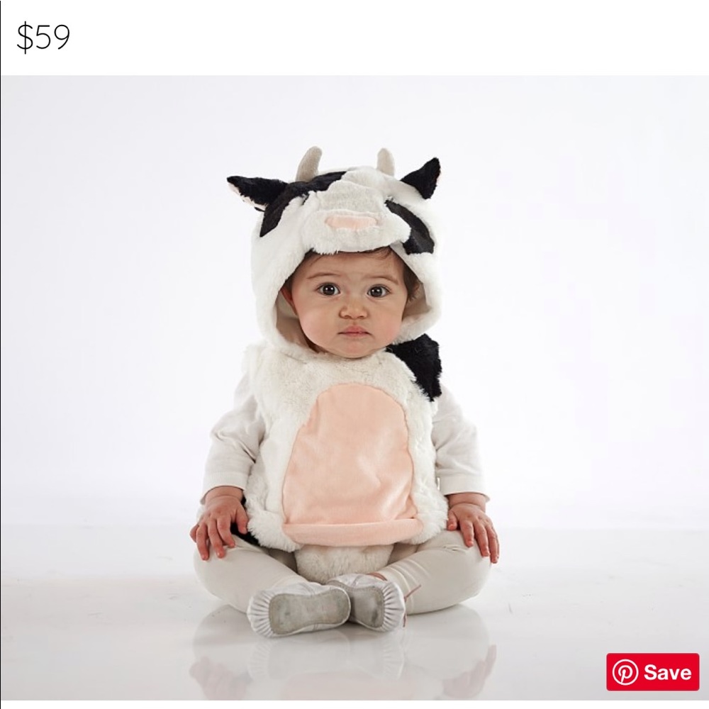 Pottery Barn Kids Halloween Cow Costume